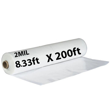 Clear Plastic Sheeting 2 mil 8.33ft X200ft